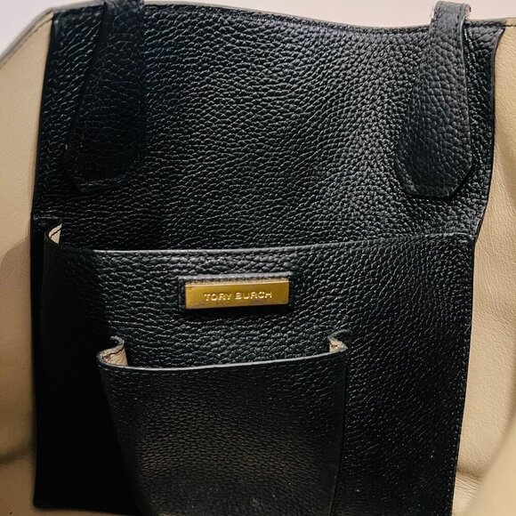 Tory Burch Pebble Leather Tote Bag - Picture 2 of 16